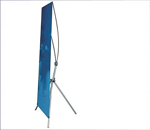 Adjustable American Type X Banner Stand Advertising Push Up Rollup standee PVC printing