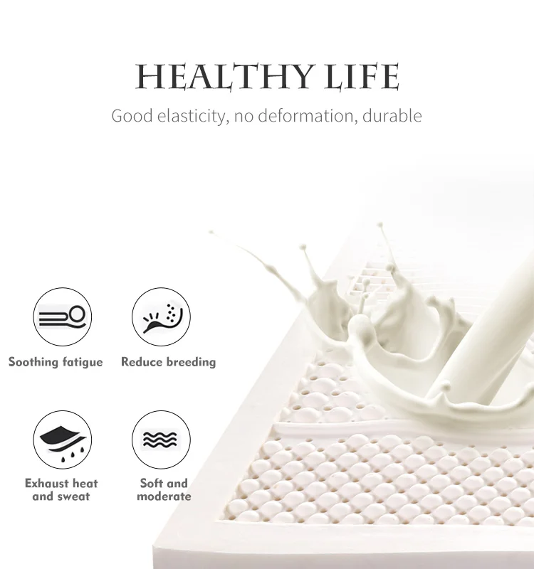 Newest design top quality China king queen size latex mattress topper