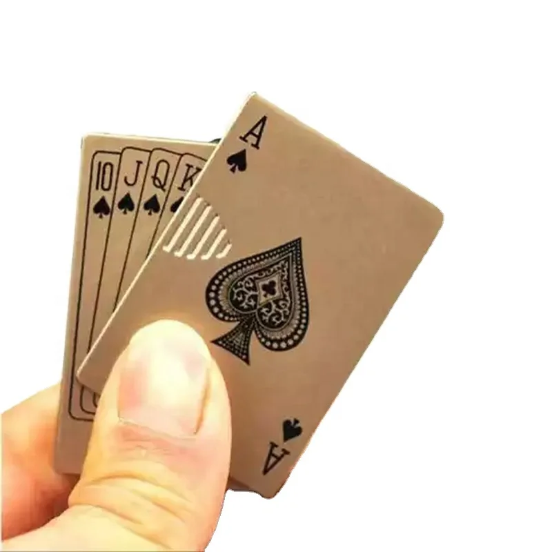 Wholesale Jet Green Flame Lighter Poker ACE Playing Card Metal Refillable Poker Lighter Cigarette Smoking Accessories
