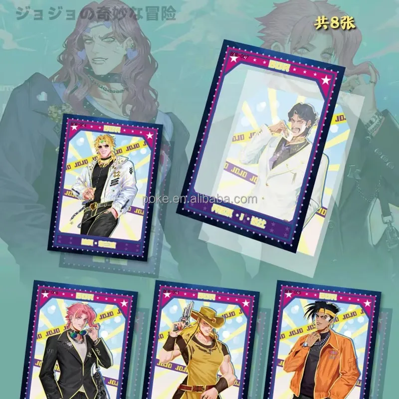 Оптовая продажа коллекционная карточка JoJo для странных приключений ACG TCG CCG Booster Box Подарочные игрушки хобби аниме JOJO причудливые приключенческие открытки