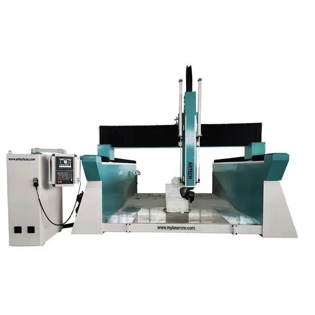 Jinan 5axis  cnc 3050 3d foam milling machine with syntec controller