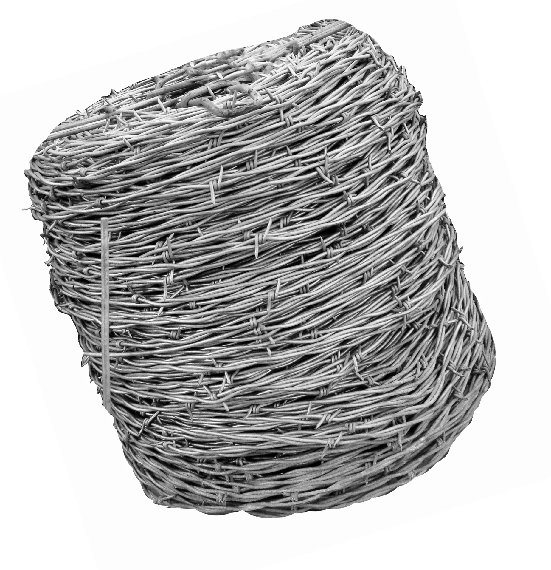 hot dipped galvanized 1.6mm double strand barbed wire for fence construction