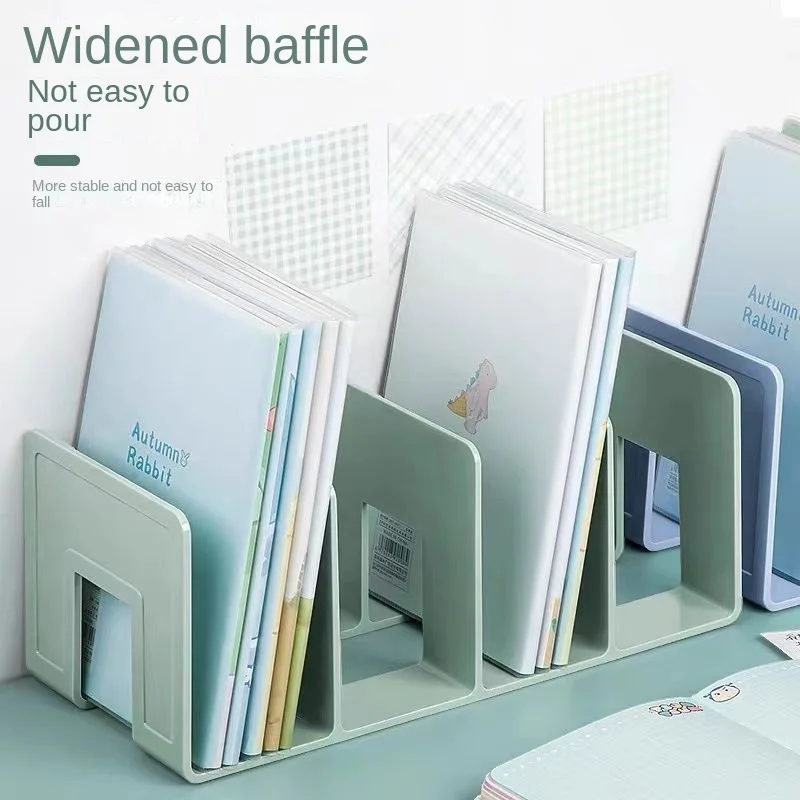 Acrylic Bookends for Student Dorm, Minimalistic Plastic Book Storage Shelf, Home Decor