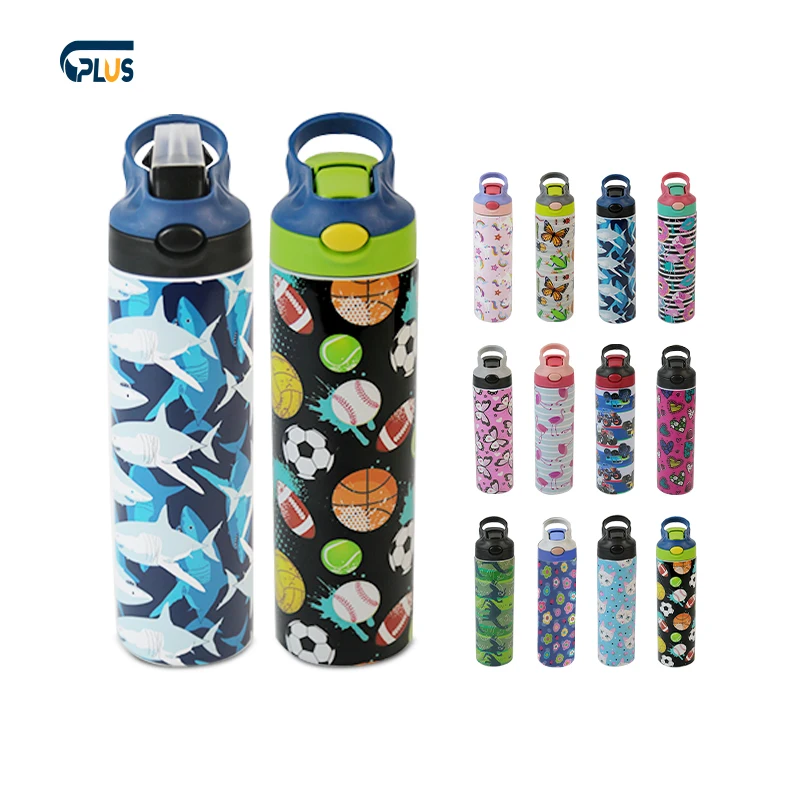 Wholesale Stock Double Wall Sublimation Baby Water Bottle Blanks Tumbler Stainless Steel for Kids School Tumbler with Lid