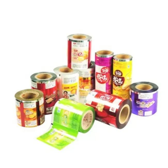 Custom printed food grade roll film packaging for snack nuts