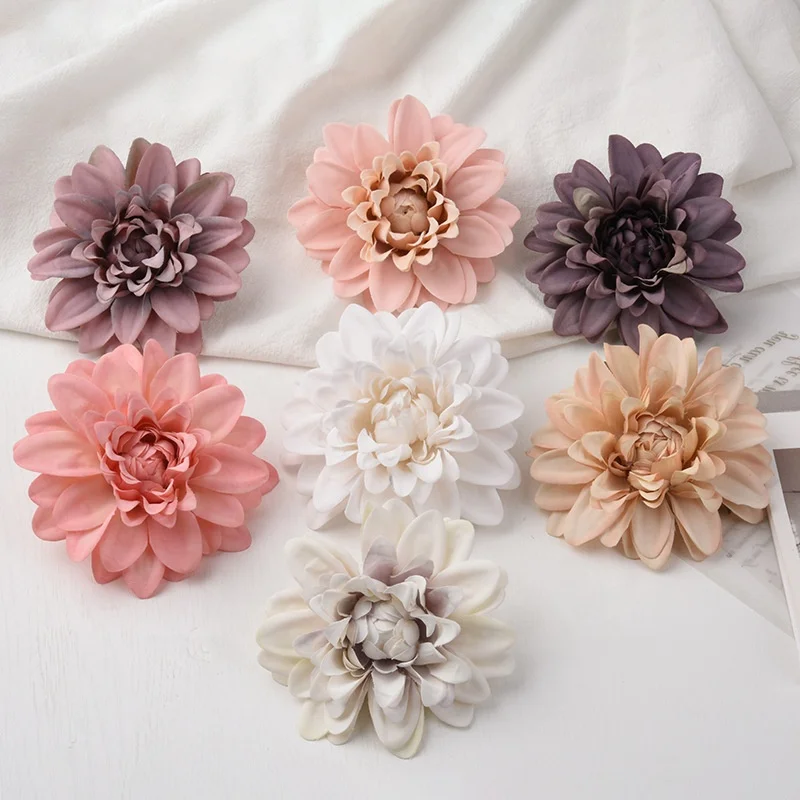 wedding and home decorative artificial dahlia flower heads