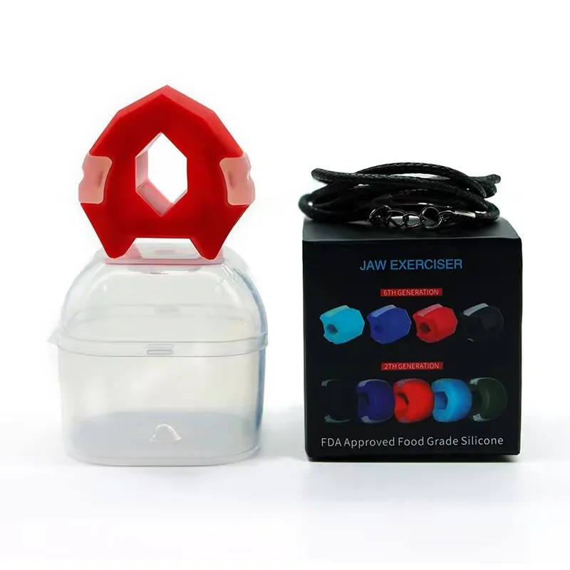 Jawline Exerciser Trainer Food Grade Silicone Facial Fitness Tools for Strengthening Face and Neck Muscles