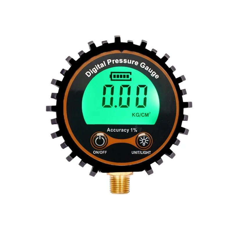 WZAUTO High Accuracy Car 0-250psi Digital Display Tyre Led Light Transmitter Sensor Tire Inflator Oil  Air Pressure Gauge