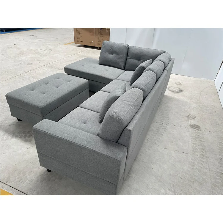 U-Shaped Sofa Set  sectional sofa chesterfield sofa seat cushion cover For Living Room Furniture