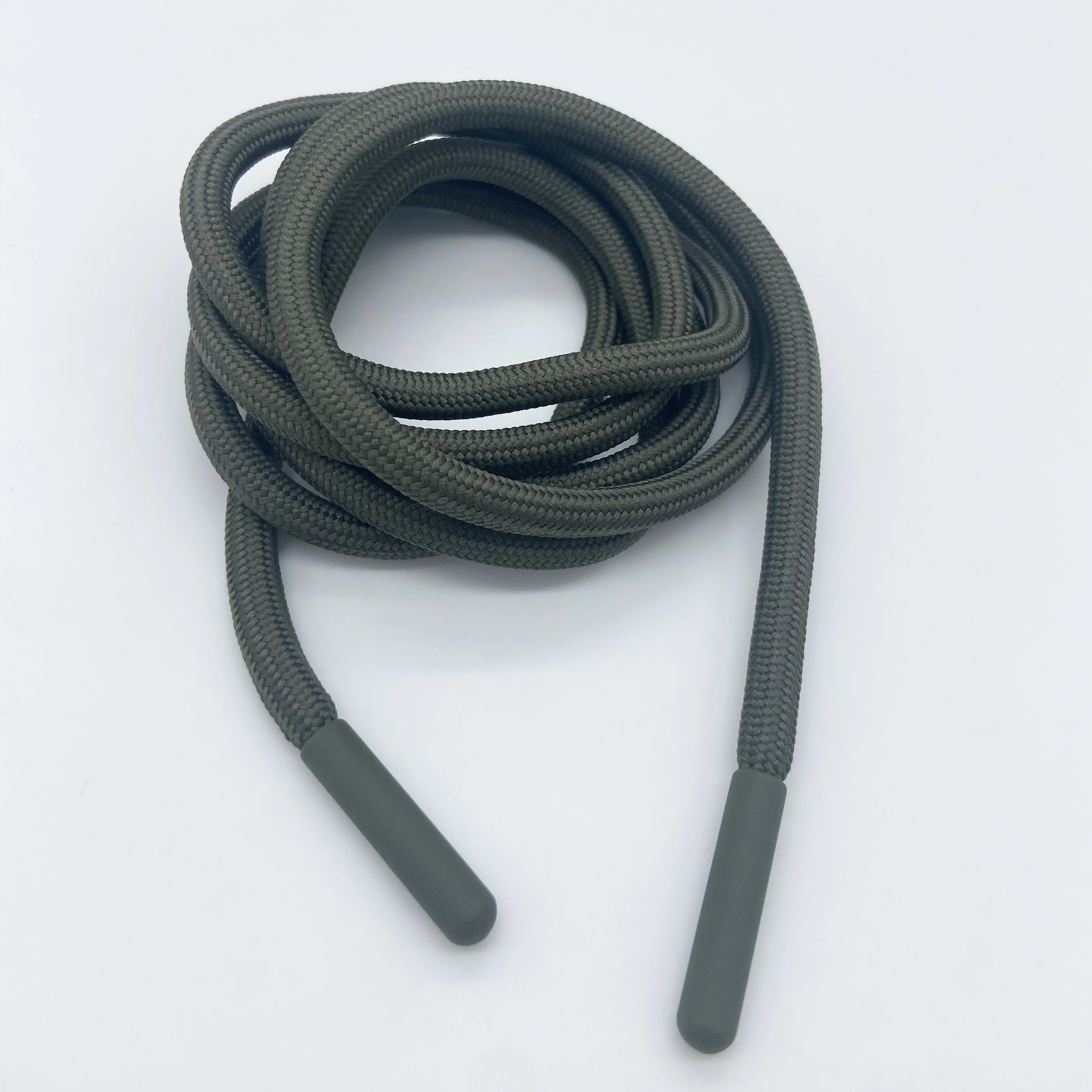 Factory Direct Eco-friendly Polyester Round Cord with Plastic Tips Multi Colors Drawcords for Shorts