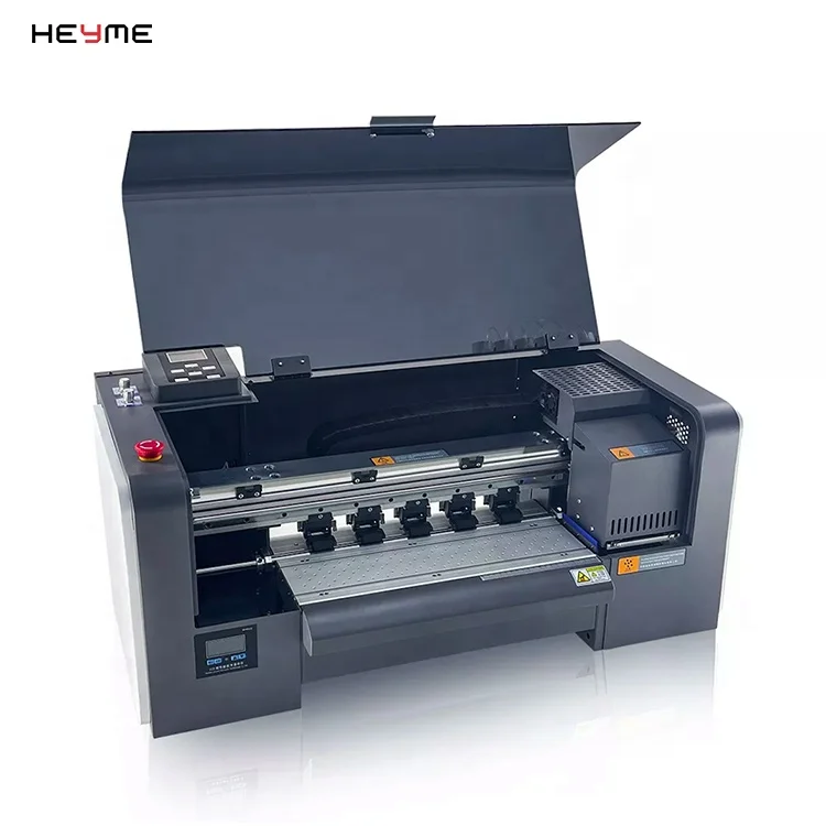 Top-selling Dual High-quality i3200 Heads Max 2400dpi 60cm DTF Garments Bags Plotter Printer with Auto Powder Coating Machine