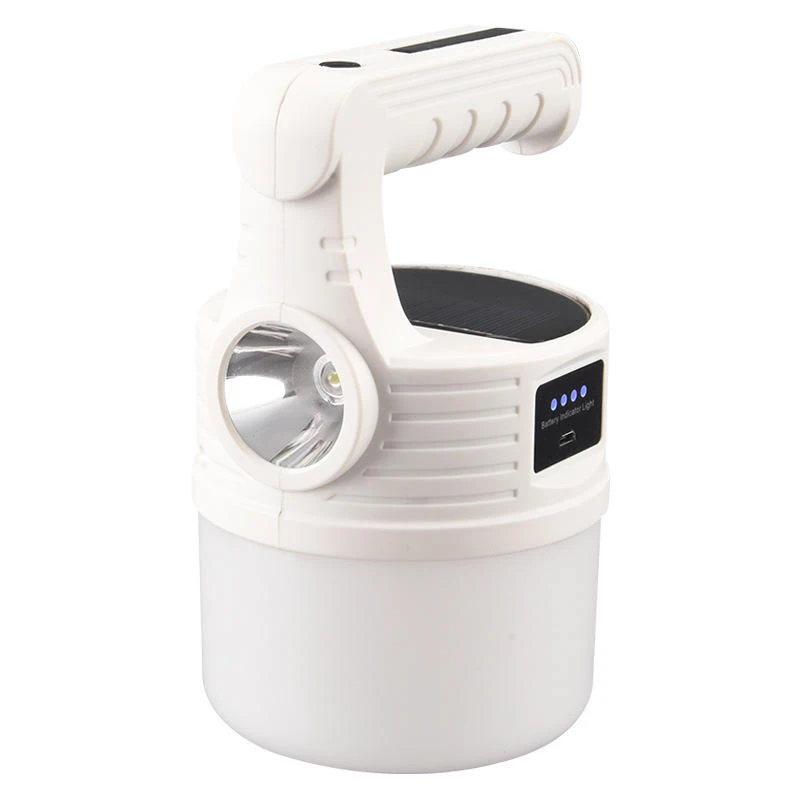 Solar portable tent light Hand lamp USB charging outdoor night emergency camping light LED bulb camping light