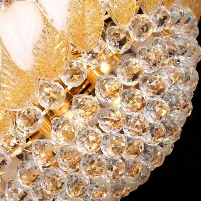 Custom European Retro Hotel K9 Crystal Large Chandelier With Low Price