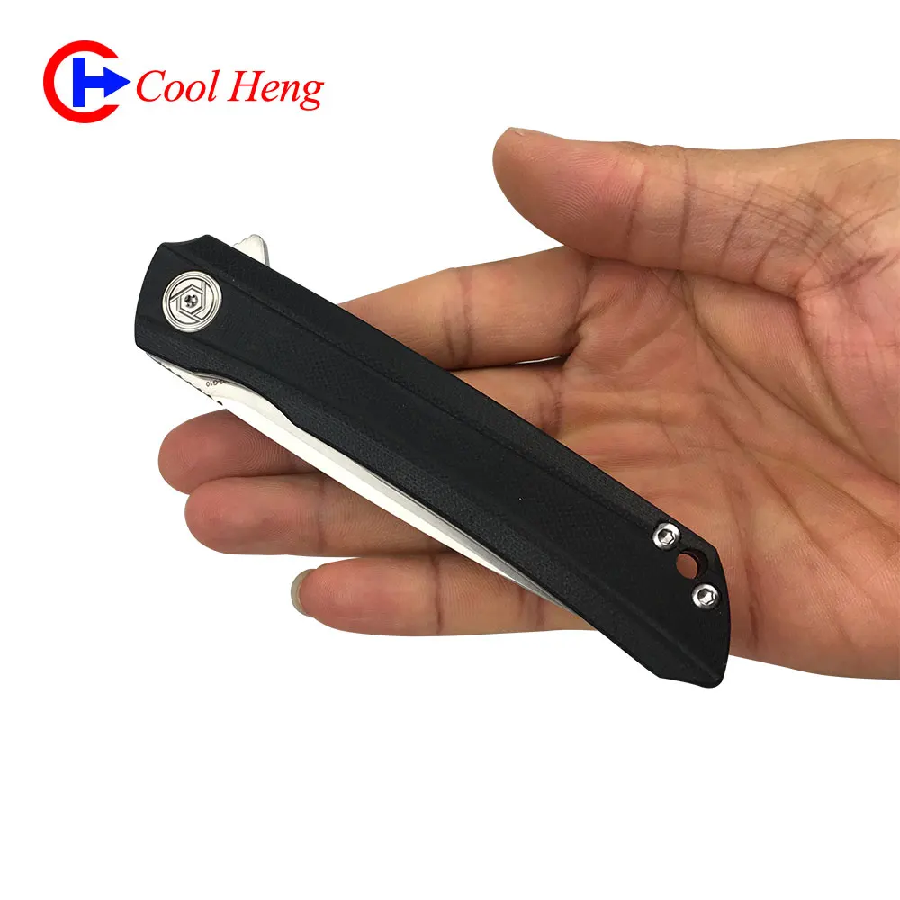 
Wholesale Superior quality G10 handle d2 steel Camping tactics Pocket knife Folding outdoor knife Quick Open with Auxiliary 