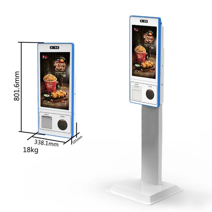 Wholesale OEM Kiosk 21.5-inch Touch Self Service  Machine for Retail,supermarket,restaurant Windows J6412 Quad-Core 2.0Ghz 4GB