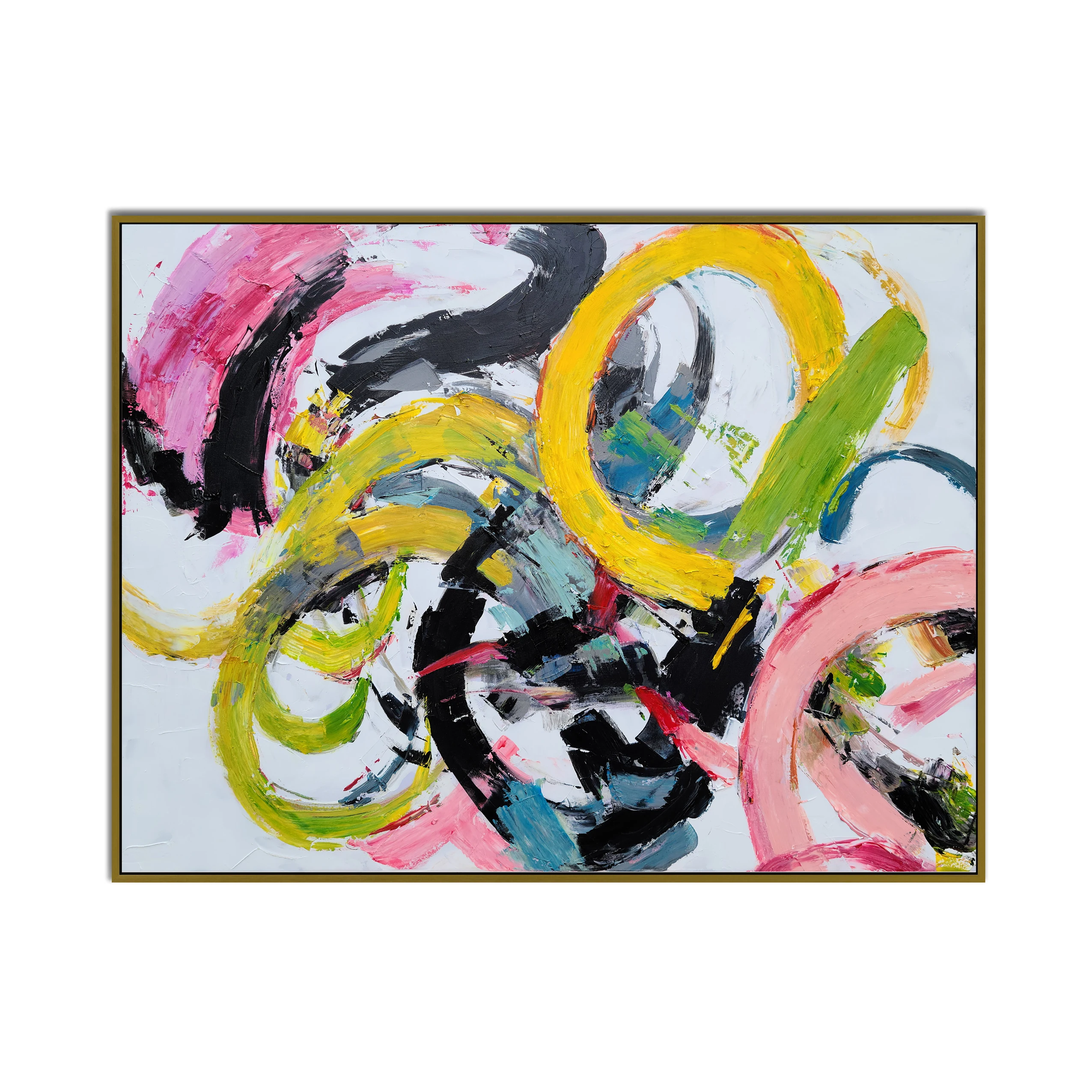 Custom Wholesale living Room Decoration Handmade Abstract Art Works Wall Art Pictures Hotel Hand Painted Canvas Oil Painting