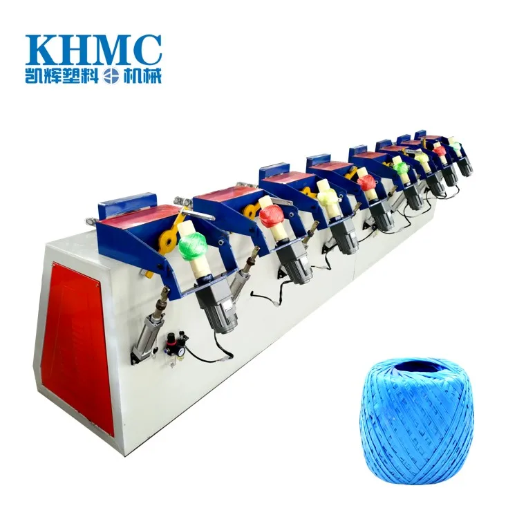 10 головок ПП Сплит пленка пряжи мяч winder полипропиленовый упаковочный шпагат мяч намоточная машина для продажи