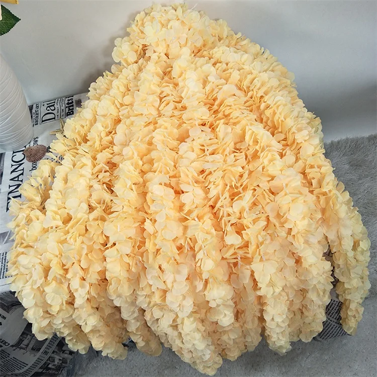 Low Price  U-3090 Artificial Silk Wisteria Hanging Flower String Vine Garland For Wedding  Decoration