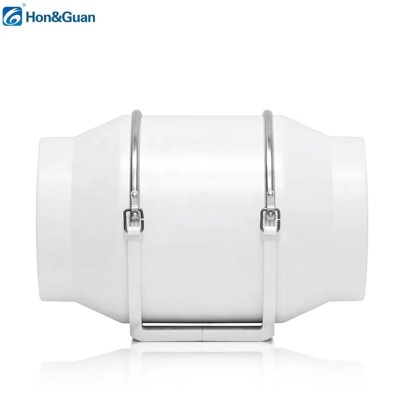 Hon&guan factory direct sales AC cooling product silent mixed-flow fan 8 inch 200mm diameter HAVC exhaust blower fan