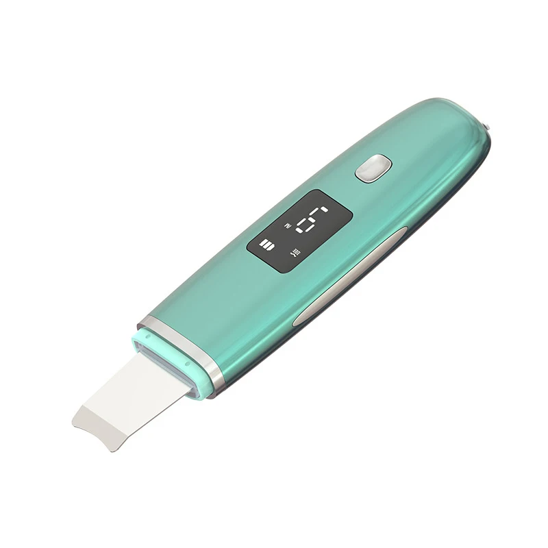 Skin Scrubber Face Spatula Facial Skin Exfoliator Scraper blackhead Remover Pore Cleaner  with LED Display Comedones Extractor