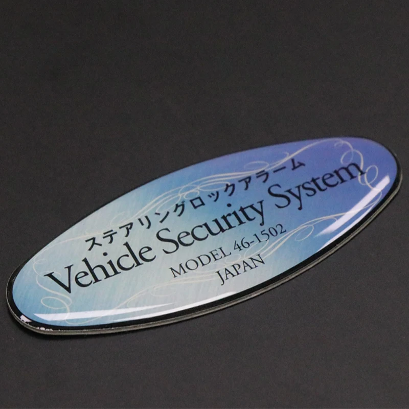 China supplier OEM custom high quality 3D metallic epoxy domed label sticker with self adhesive for customer logo
