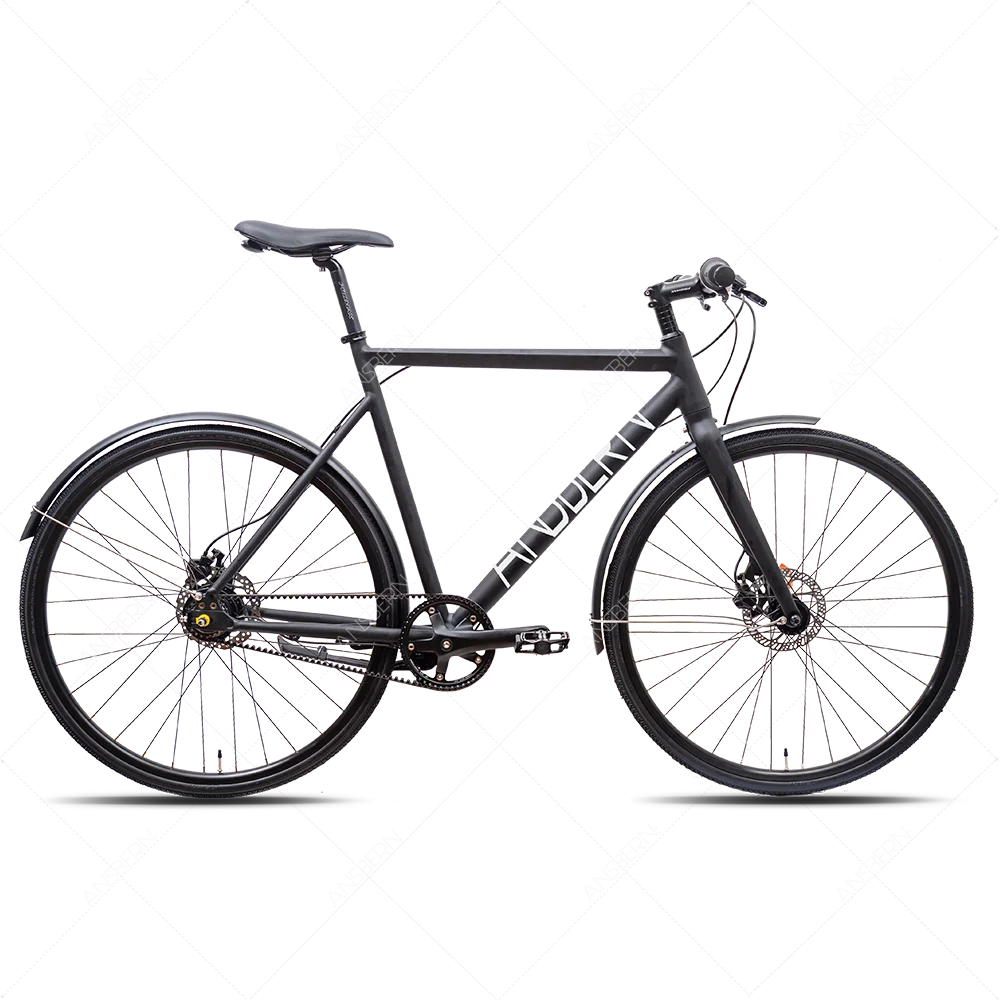 Ansbern New Design 700C Rim Microshift 8 Speed Road City Bike Belt Drive in Bicycle