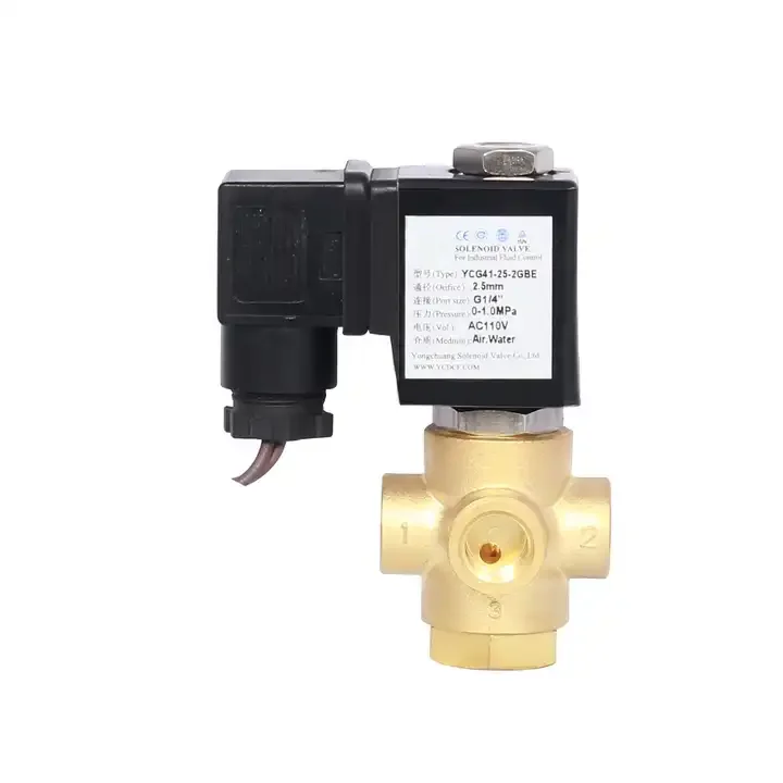 Good Quality  Ce Approved Direct Acting 3 Way General Purpose 12vdc 24vdc Solenoid Valve