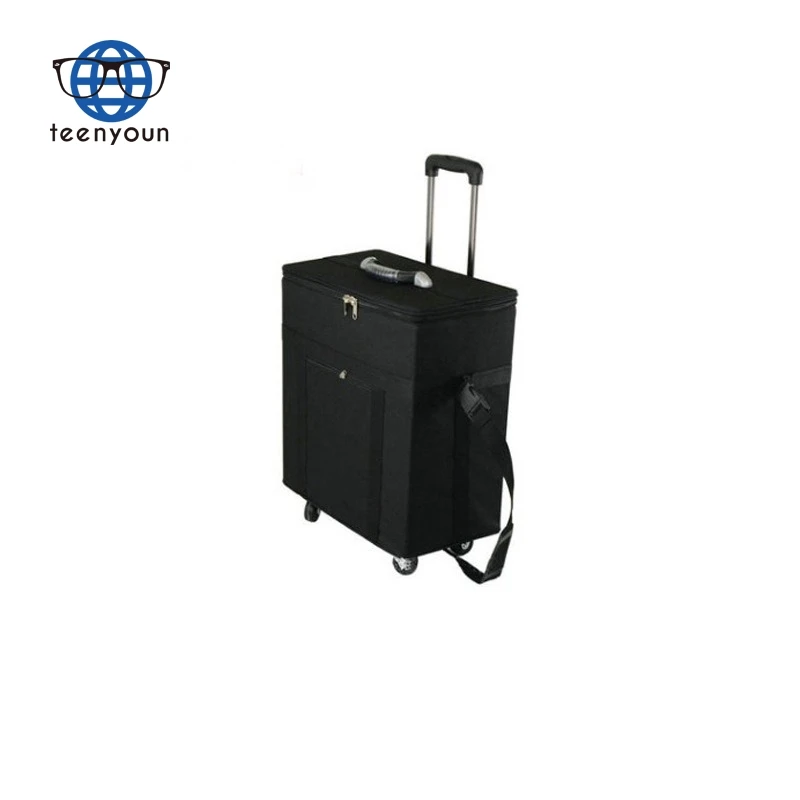 Teenyoun 2024 Ready Stock 180Pcs Oxford Cloth Trolley Case Portable Packaging Eyeglasses Display Cases Optical Frame Suitcas