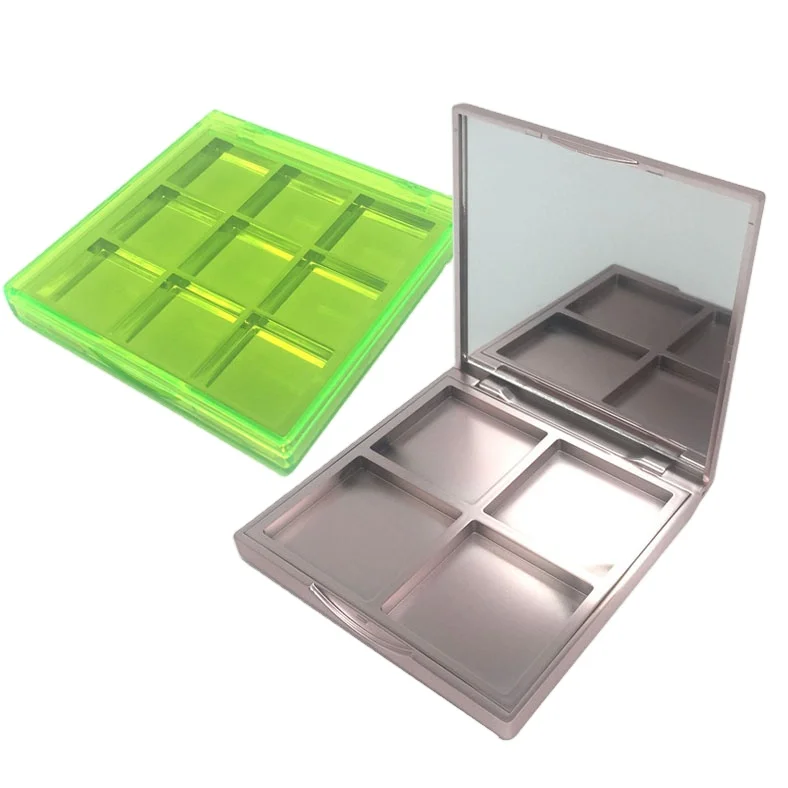 4 цвета пустые sombras, палитра теней для Y094-8 косметическая упаковка, чехол для макияжа