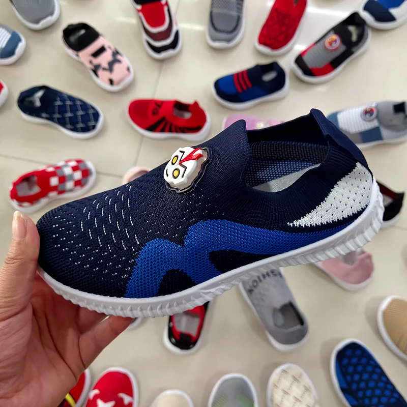 C0651 Wholesale Factory price Kids Sport Sneakers Breathable Boy Girls Children Casual Shoes Toddler Shoes