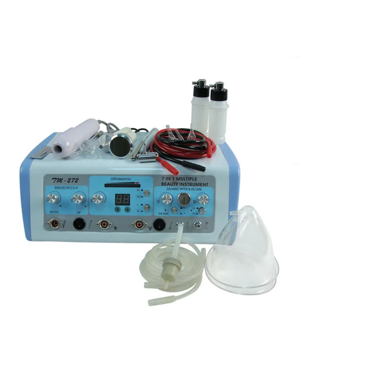 Multi-functional Ultrasonic High Frequency Galvanic Iontophoresis Breast Enlargement Vacuum Spray Face Care Machine