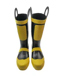 Hellfire Rubber felt insulated boo lug sole fire fighting safety boots fire fighter boots