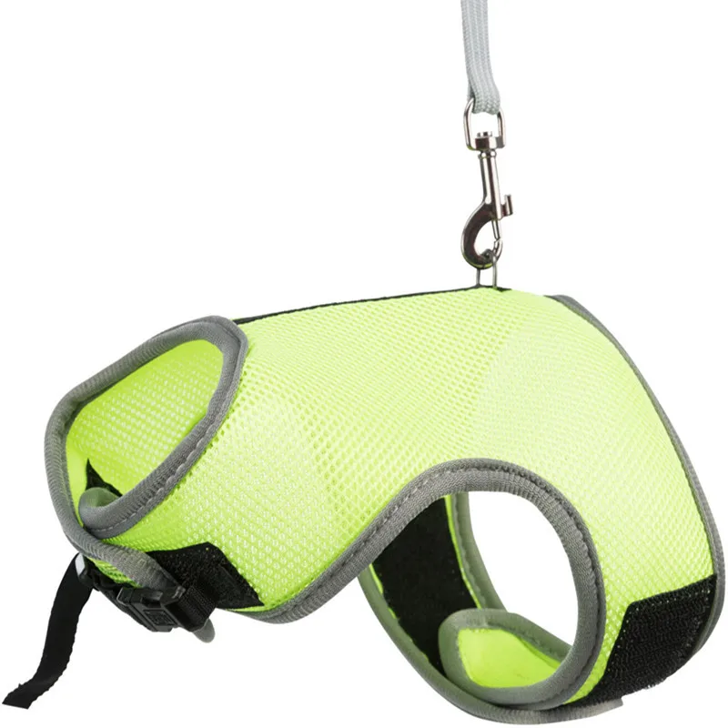 Pet Accessories Rabbit Harnesses Vest Leashes Set Small Animal Guinea Pig Hamsters Soft Mesh Harness With Leash
