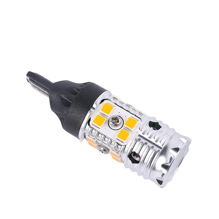 Factory Direct Seko Lighting T15 921 Parking Reverse  auto led bulb White Amber Red Canbus 1200lm No polarity