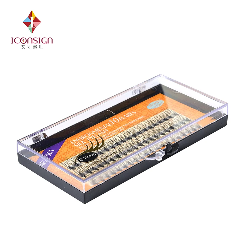 3 rows Pre made 10D VOLUME 6d eyelash extension 10d C curl Graft False Eyelashes