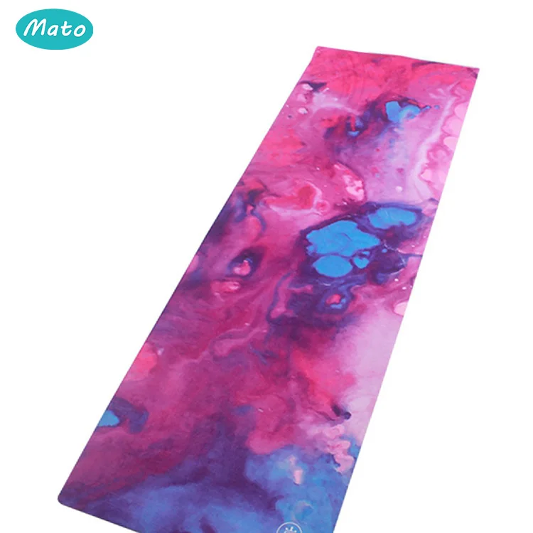 
Exercise Fitness Natural Rubber eco friendly tpe suede Gym yoga mat 
