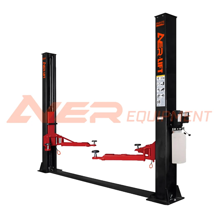 Aver 2PB40D 2 post car lift dual-point lock tools equipment auto body repair use in car bodyshop or garage