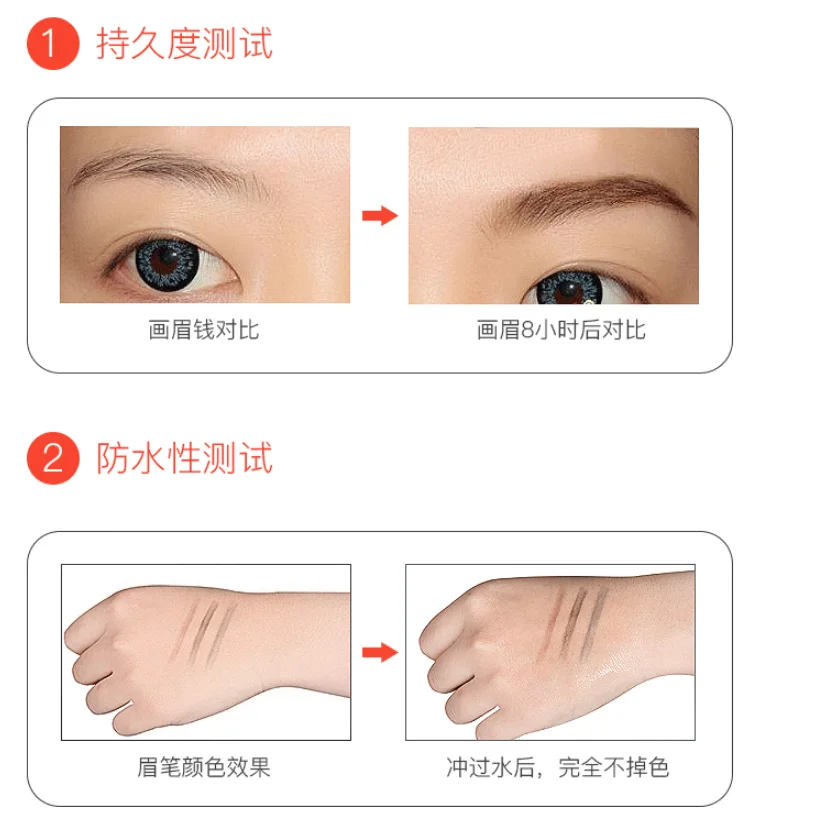 Liquid Eyebrow Pencil Waterproof Microblading Fork Tip Fine Sketch Long Lasting Eyebrow Pencil