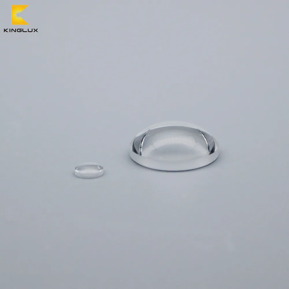 glass fused silica quartz glass UV led plano convex lens 6mm