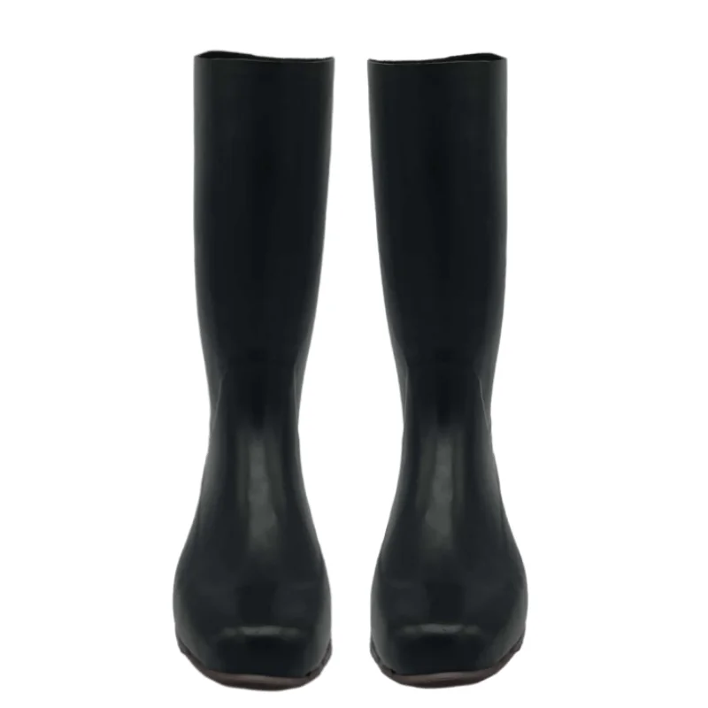 Factory Protective Waterproof Rubber Anti-slip Safety Work Shoes Mining Rain Boots Unisex Farming Rain Boots