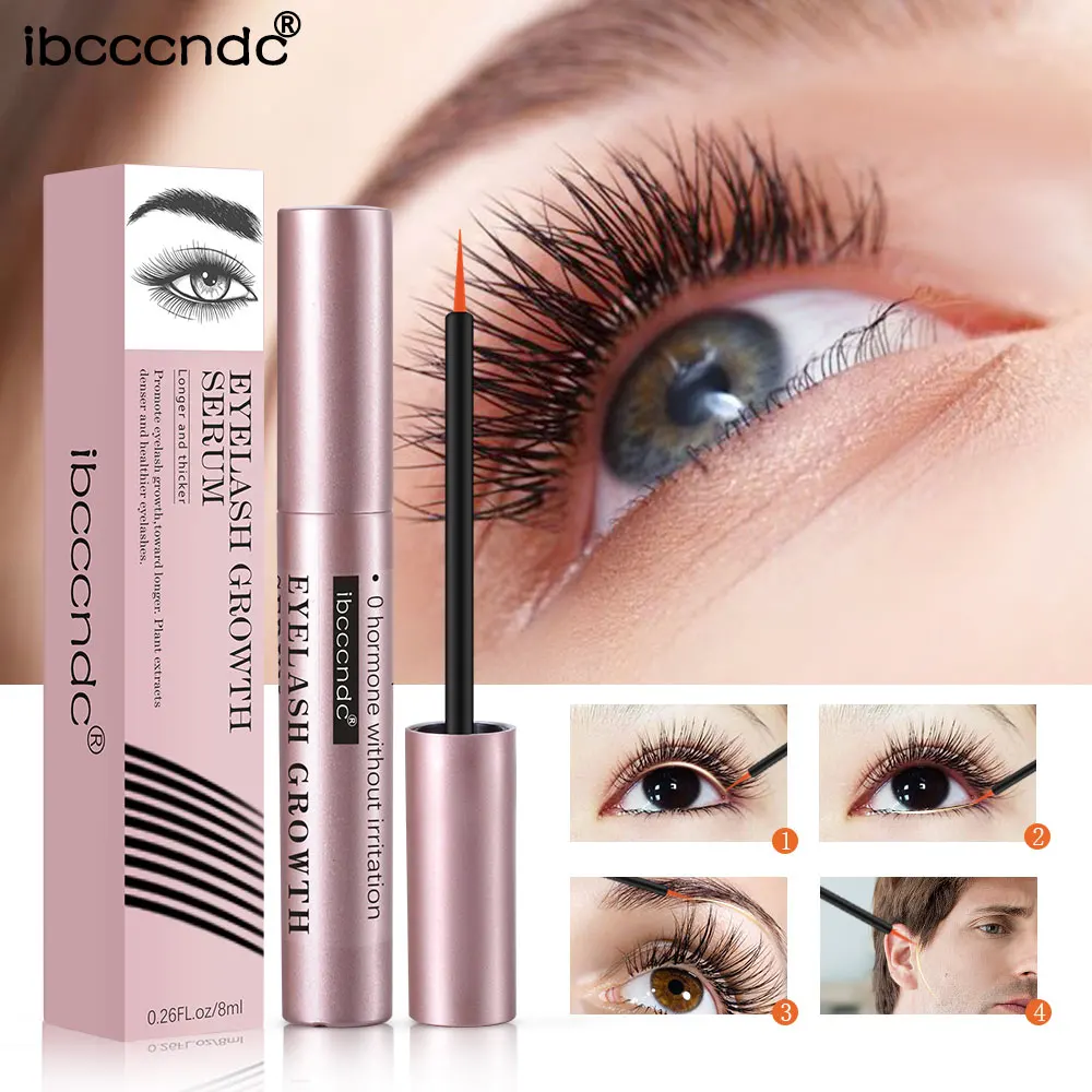 
Ibcccndc 8ml Eyelash Growth Serum Eyelash Enhancer Longer Fuller Thicker Lashes Serum Liquid Eyelashes Lifting Essence 