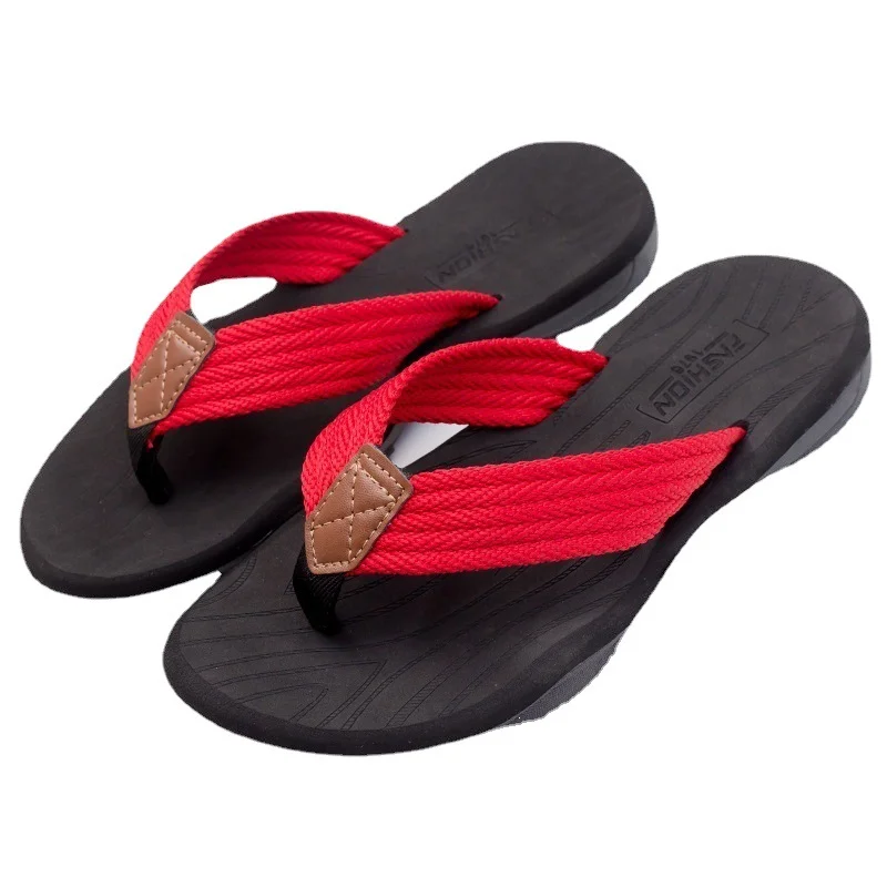 EVA Soft Sole Lightweight Flip-flops Fashion Men Clip Buckle Solid Color Outside Wear slippers