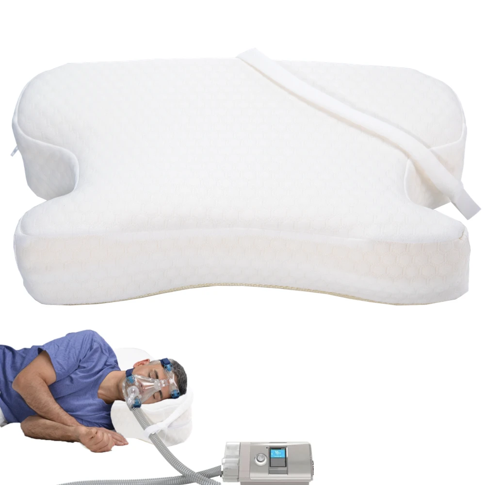 Комфортная Подушка CPAP-уменьшить утечку воздуха, запутать шланг, устранить дискомфорт в маске и отрегулировать толщину для боковых, животных, задних спящих