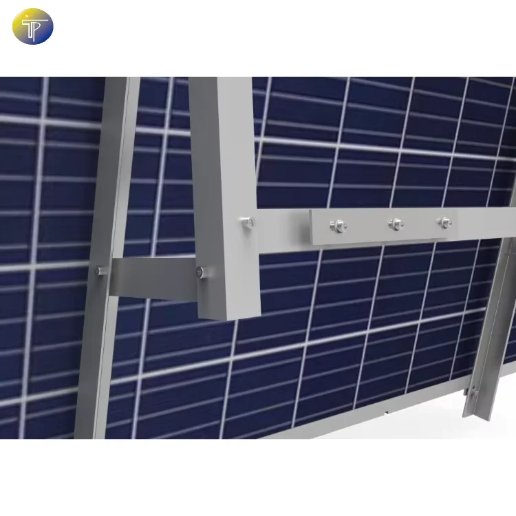 Adjustable Solar Panel Mounting Bracket for Balcony and Flat Roof with Triangle Support - Wholesale Kit for One Panel