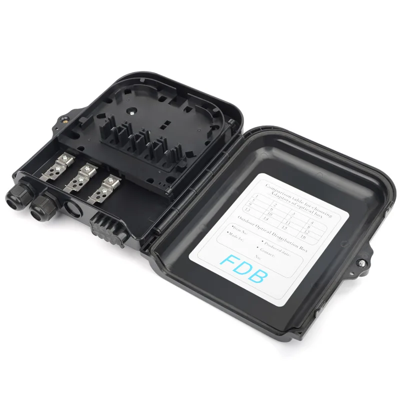 12 Months warranty Wall Pole Manufacturer FTTH Ip65 8core  ABS Mounted Fiber Terminal ODP 8 Core CE Fiber Optic Distribution Box