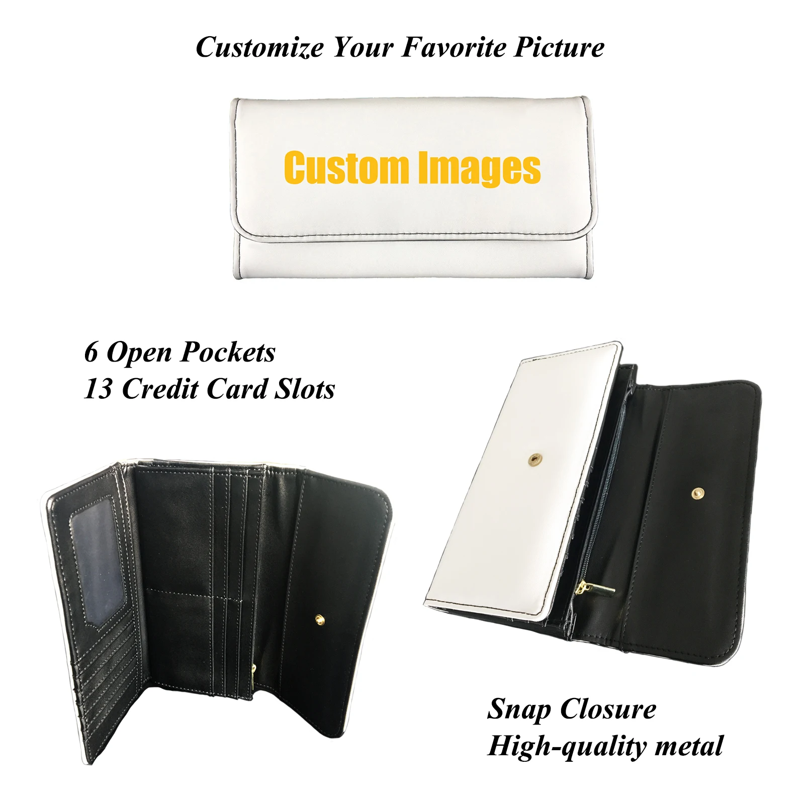 Custom Experience Practical Elegance with Long Printed Bifold Wallets - A Perfect Accessory for Every Occasion