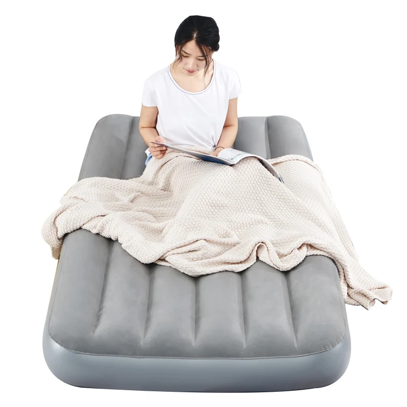 Inflatable Camping Floor Mattress Cot Portable 1.88m x 99cm x 22cm Folding Bed Mattress For Outdoor House Guest Bed