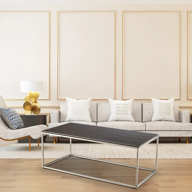 Hot Selling Popular Design Home Furniture Luxury Modern Ceramic Glass Coffee Table