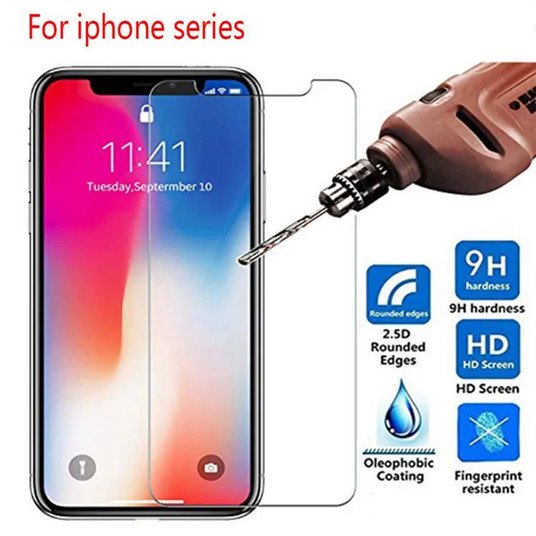  Закаленное стекло для iPhone 12 Pro Max защита экрана 2.5D Противоударная пленка 11 X Xr Xs 8 7 6 Plus Samsung J3