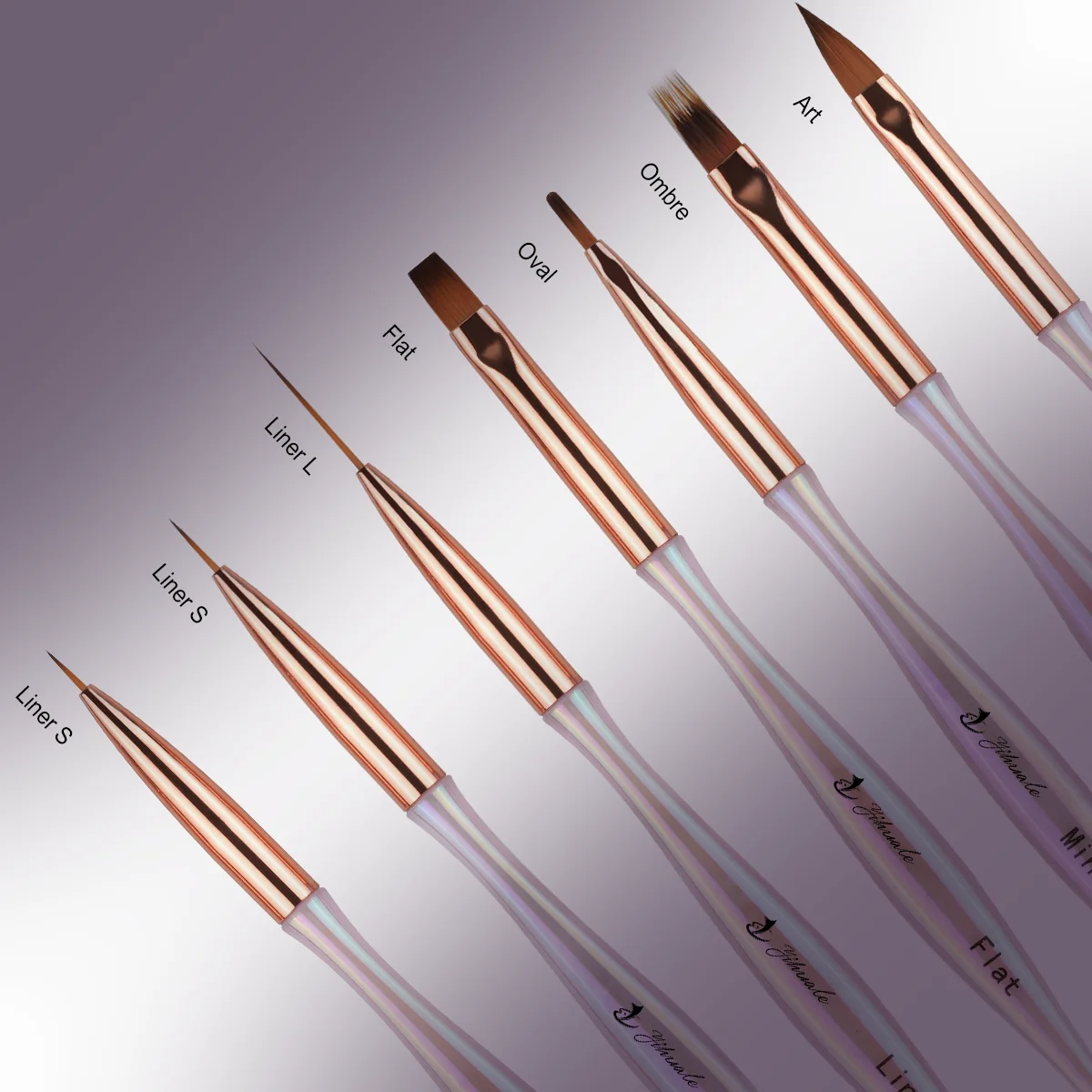 2023 Newest 7pcs Nail Art Brush Liner Brush and gel UV brush With Factory Price